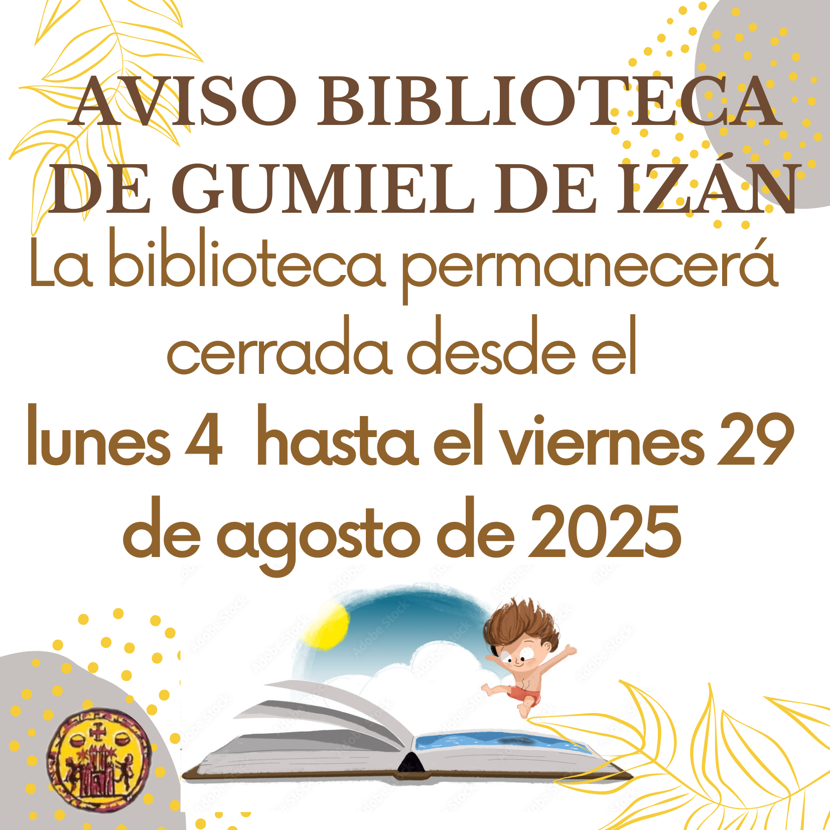 AVISO BIBLIOTECA