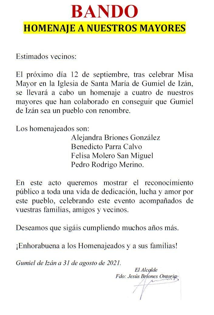 HOMENAJE A NUESTROS MAYORES
